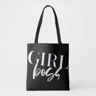 Boss Girl Moderner Weißer Text Tasche