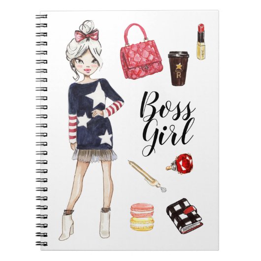 Boss Girl Notebook Notizblock (Vorderseite)