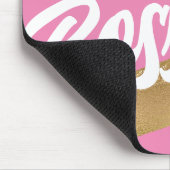 Boss Girl Pink Gold Mousepad (Ecke)