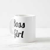 Boss Girl | Slogan-Tasse | handschriftlich Kaffeetasse (Vorderseite Links)