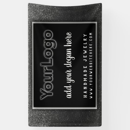 Boss Glitzer Berufliches Firmenlogo Banner (Vertikal)