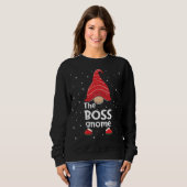 Boss Gnome Familie Matching Weihnachten Funny Paja Sweatshirt (Vorne ganz)