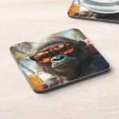 Boss-Gorilla Getränkeuntersetzer (Linke Seite)