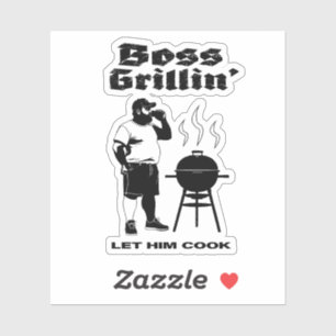 Boss Grillin" Aufkleber