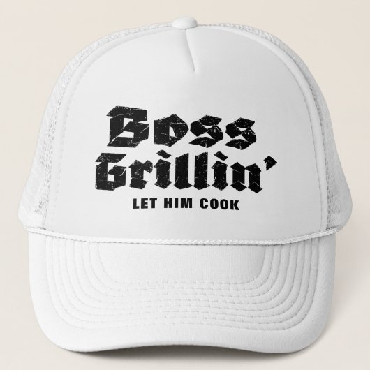Boss Grillin' Trucker Hat Truckerkappe (Vorderseite)