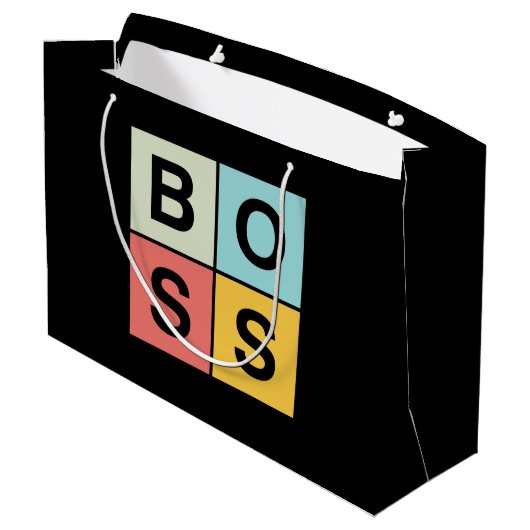 Boss Große Geschenktüte (Rückseite Schrägansicht)