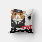 Boss Hamster Kawaii Kissen (Vorderseite)