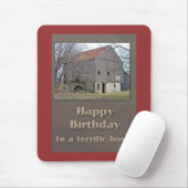 Boss Happy Birthday Old Bank Barn Mousepad (Mit Mouse)