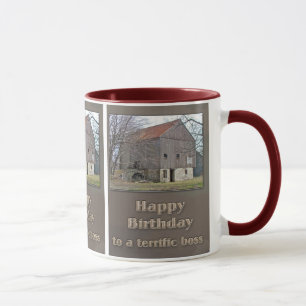 Boss Happy Birthday Old Bank Barn Tasse