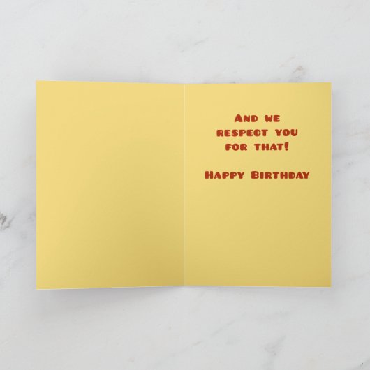 Boss Happy Birthday, Sie sind der große KÄSE Karte (Innenseite)