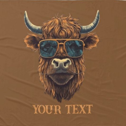 BOSS HIGHLANDER COOL COW Fleece Blanket