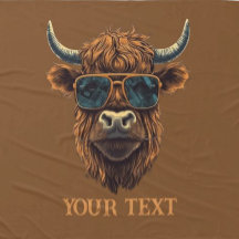 BOSS HIGHLANDER COW Fleece Blanket