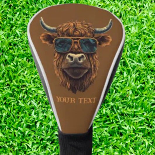 BOSS HIGHLANDER COW Golf Head Cover Headcover