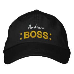 BOSS Hut mit Sternen und Individuelle Name V01