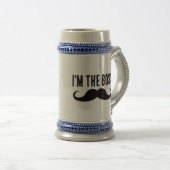 BOSS ICH BIN DER BOSS BIER STEIN AND KAFFEE MUGS BIERGLAS (VorderseiteRechts)