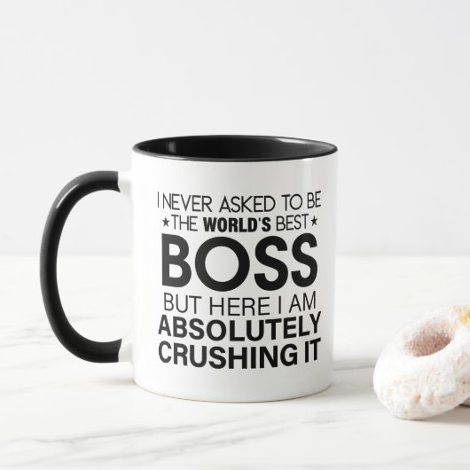 Boss, ich habe nie gefragt, der beste Boss der Wel Tasse (Mit Donut)