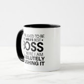 Boss, ich habe nie gefragt, der beste Boss der Wel Tasse (Vorderseite Links)