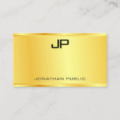 Boss Imitate Gold Moderne Luxus-Vorlage Elegant Visitenkarte (Vorderseite)