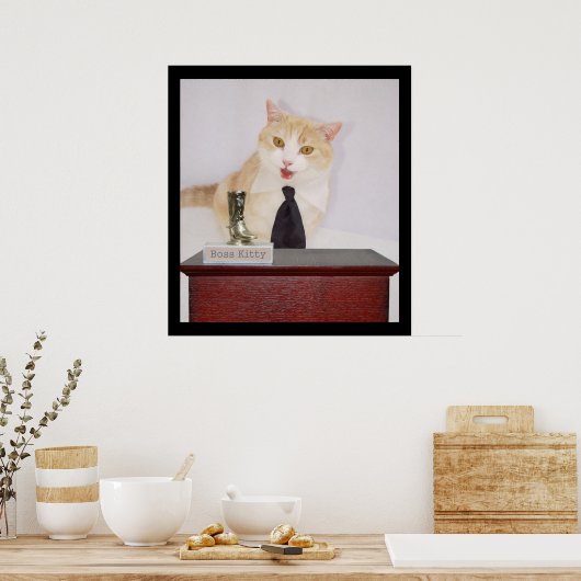 Boss Kitty Poster (Küche)