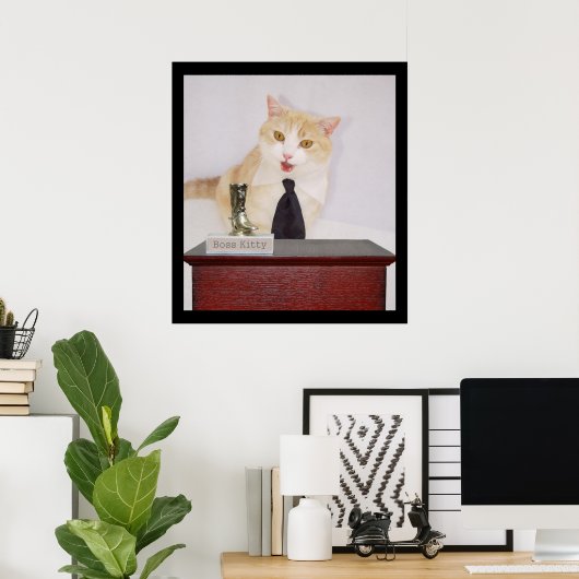 Boss Kitty Poster (Heimbüro)