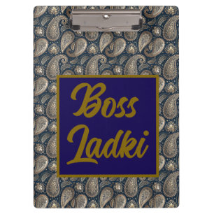 Boss Ladki South Asian Boss Girl Klemmbrett