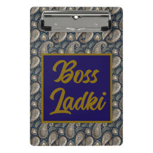Boss Ladki South Asian Boss Girl Mini Klemmbrett