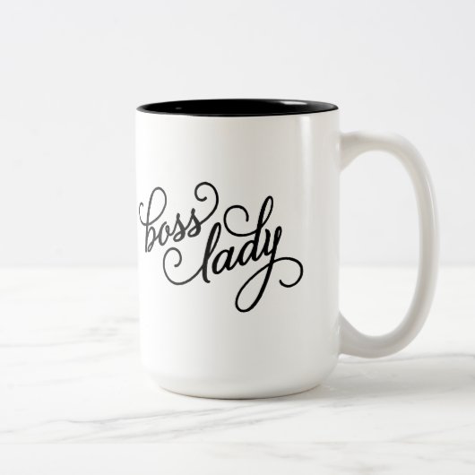 Boss Lady 15oz Zwei Toned Tasse (Rechts)