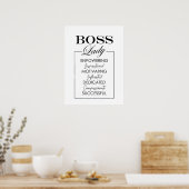 BOSS Lady Art Poster (Küche)
