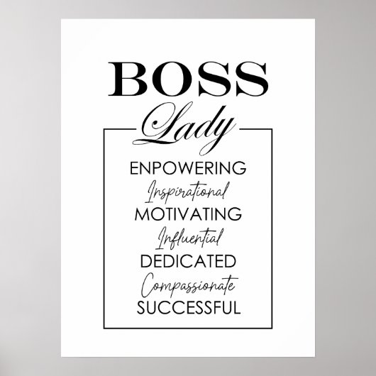 BOSS Lady Art Poster (Vorne)
