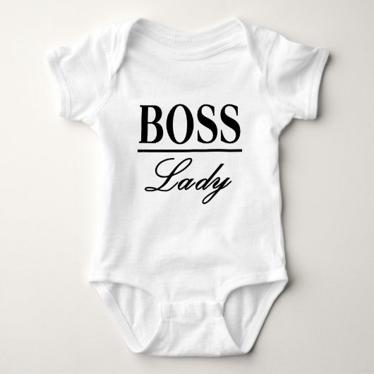 BOSS LADY BABY STRAMPLER (Vorderseite)