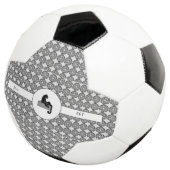 Boss Lady Black Cat und Pattern Blume Fußball (Dreiviertel)