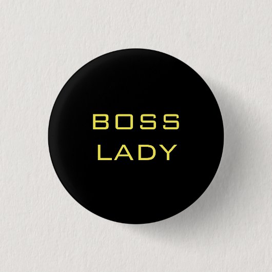 BOSS LADY BLACK YELLOW BUTTON (Vorderseite)