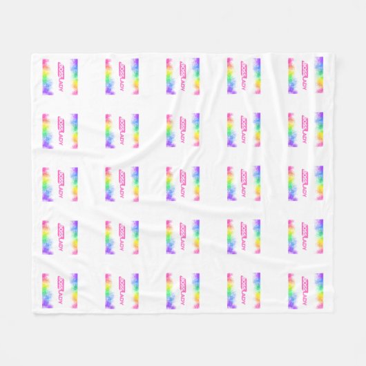 Boss Lady Blanket Fleecedecke (Vorderseite (Horizontal))