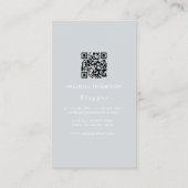 Boss Lady Blogger QR Code Business Card Visitenkarte (Rückseite)