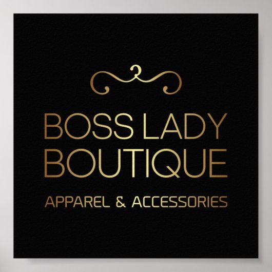 Boss Lady Boutique Poster (Vorne)