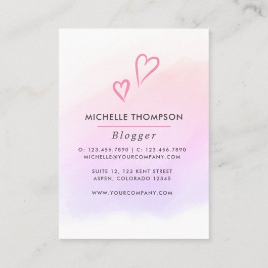 Boss Lady Business Card Visitenkarte (Rückseite)