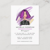 Boss Lady Business Card Visitenkarte (Rückseite)