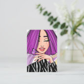 Boss Lady Business Card Visitenkarte (Stehend Vorderseite)