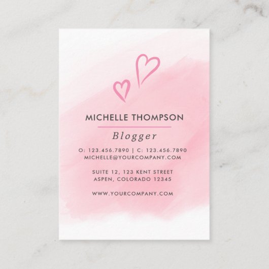 Boss Lady Business Card Visitenkarte (Rückseite)