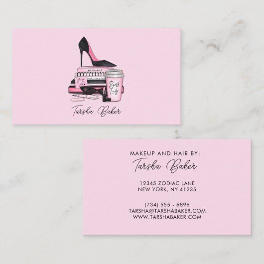 Boss Lady Business Cards Visitenkarte (Vorne/Hinten)