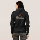 Boss Lady Butterfly Kapuzenpullover Hoodie (Schwarz voll)