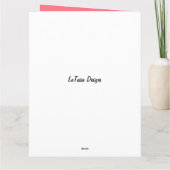 Boss Lady Candy Cane Merry Christmas Grußkarte Karte (Rückseite)