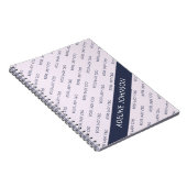 Boss Lady CEO Text Pattern auf Pale Mauve Notizblock (Rechte Seite)