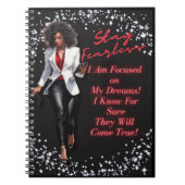 Boss Lady Chick - Black & Red Notizblock (Vorderseite)