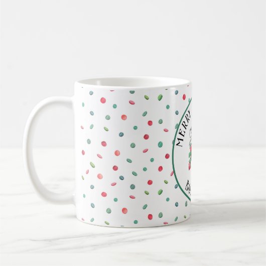 Boss Lady, Christmas Mistletoe Candy Muster 11oz Kaffeetasse (Links)
