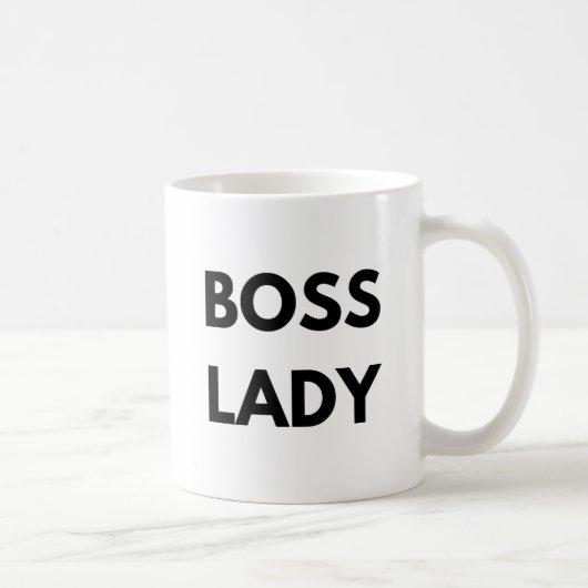 Boss Lady Coffee Tasse Black Letters (Rechts)