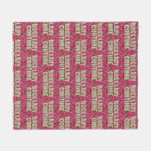Boss Lady Couture Fleece-Decke Fleecedecke (Vorderseite (Horizontal))