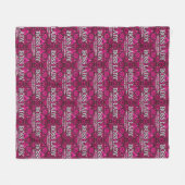 Boss Lady Couture Fleece-Decke Fleecedecke (Vorderseite (Horizontal))