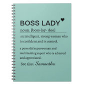Boss Lady Definition Personalized  Notizblock (Vorderseite)