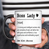 Boss Lady Definition Tasse